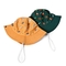 Cotton Outdoor Full Embroidered Fishermen Bucket Hat With Chin Strap 55cm